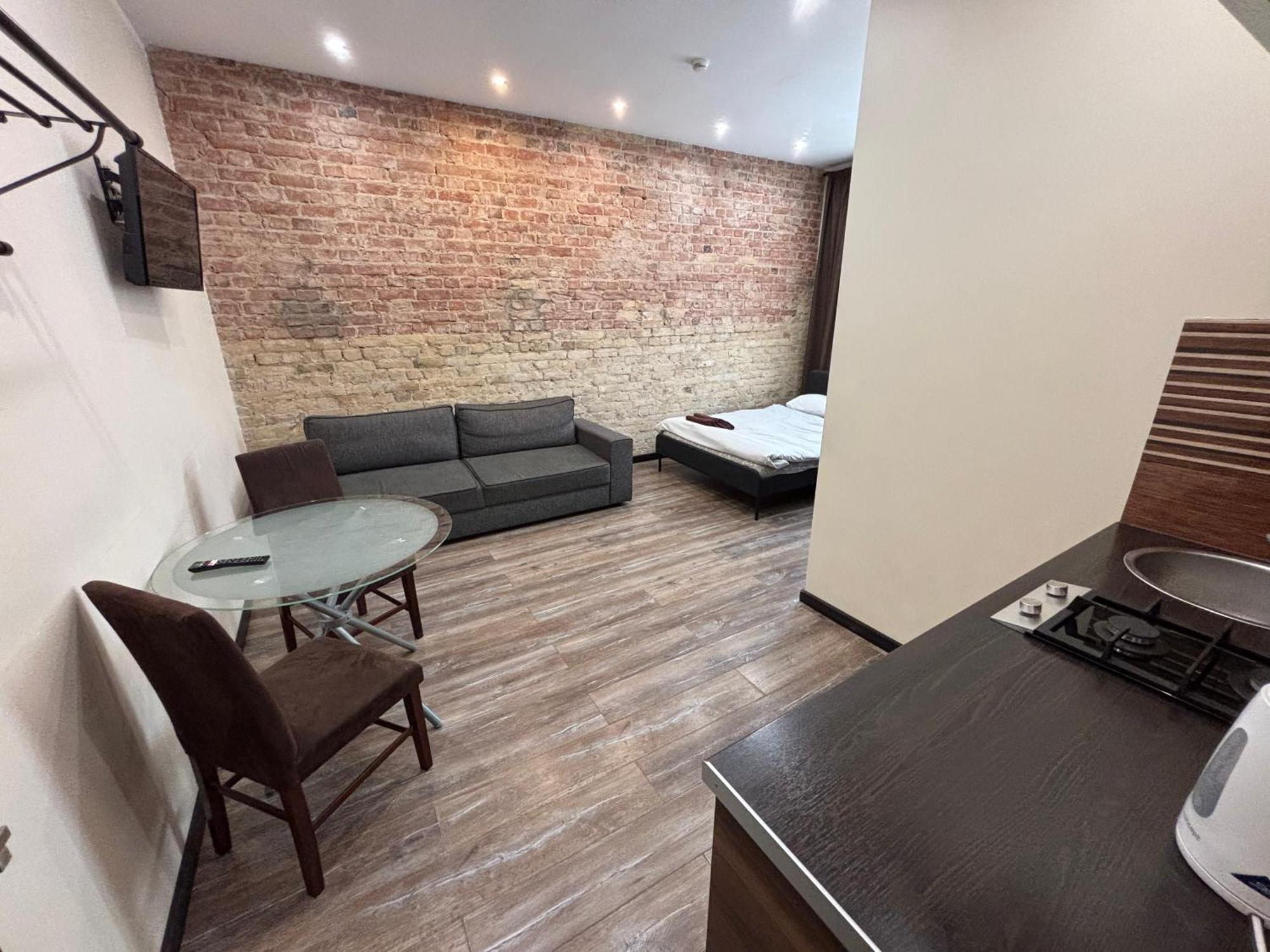 Aparthotel Рига Экстерьер фото A studio apartment in Moscow, Russia